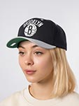 Бейсболка MITCHELL NESS арт. HP8764-BNEBLCK Brooklyn Nets NBA (черный / серый)